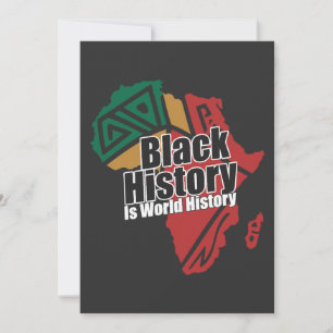 Black History Is World History Holiday Card