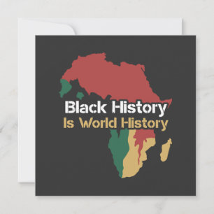 Black History Is World History Holiday Card