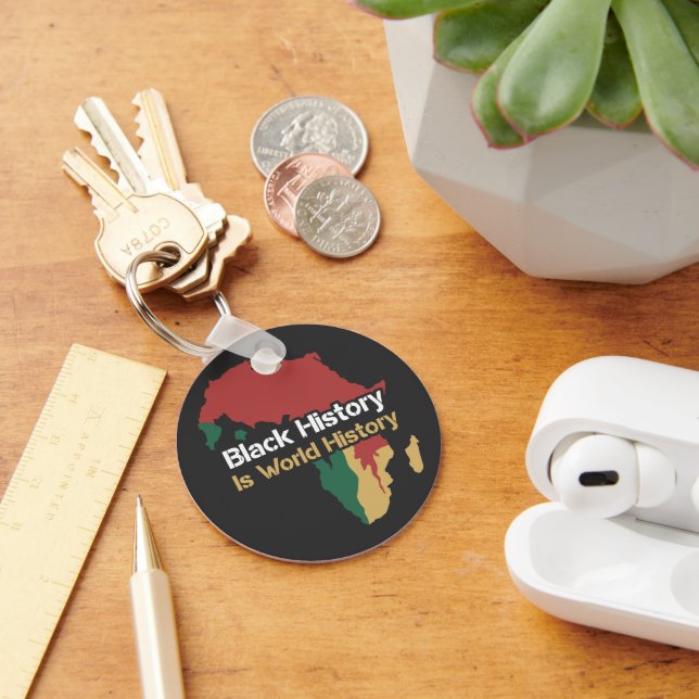 Black History Is World History  Key Ring (Desk)