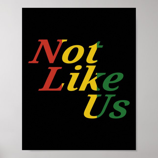 Black History Juneteenth Freedom Day Not Like Us  Poster (Front)