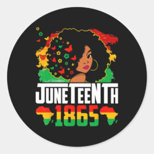 Black History Juneteenth Is My Independence Day Bl Classic Round Sticker