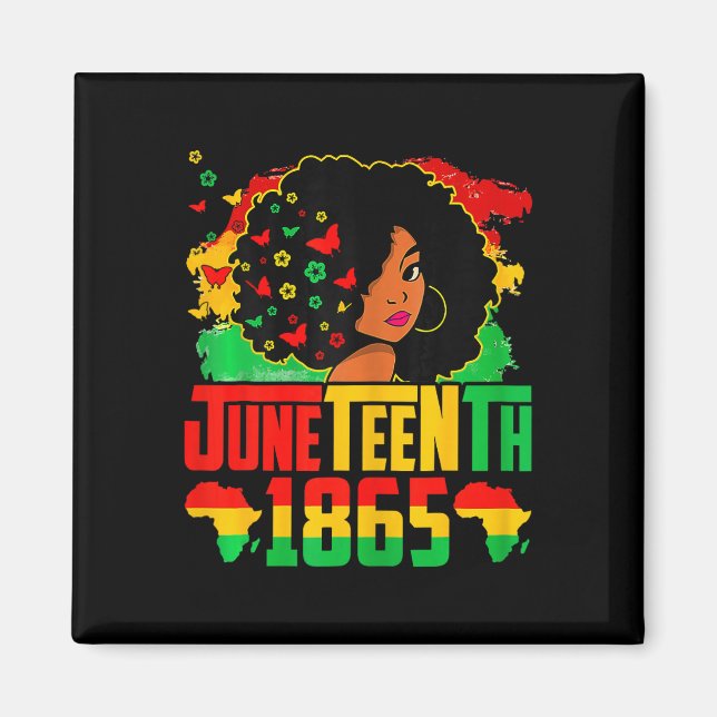 Black History Juneteenth Is My Independence Day Bl Magnet (Front)