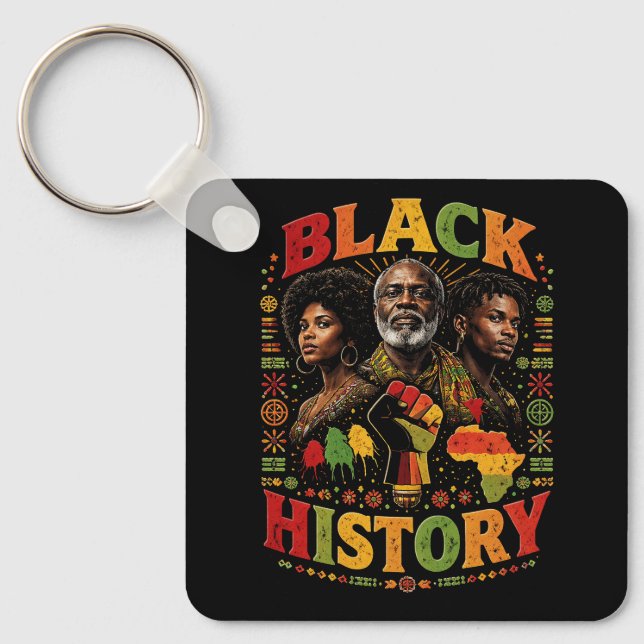 Black History Key Ring (Front)