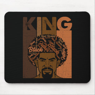 Black History King Father Melanin African American Mouse Pad