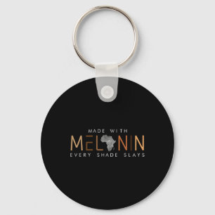 Black History Melanin Every Shade Slays Natural Ha Key Ring