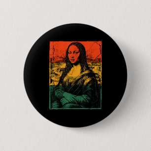 Black History Mona Lisa Afro Woman American Africa 6 Cm Round Badge