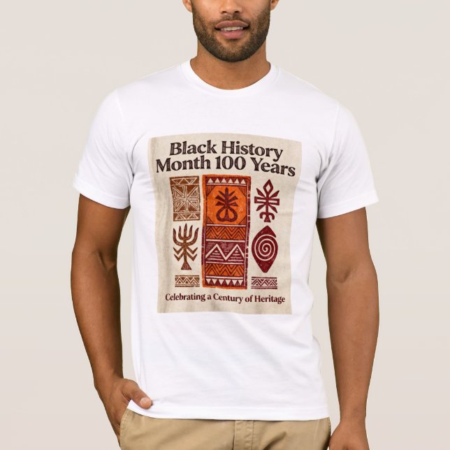 Black History Month 100th Anniversary T-Shirt (Front)