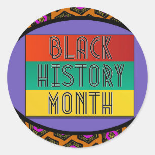 Black History Month 2021 Classic Round Sticker