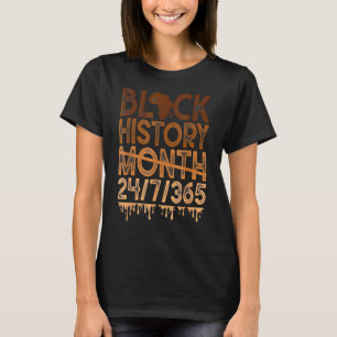 Black History Month 2023 Black History 365 Melanin T-Shirt