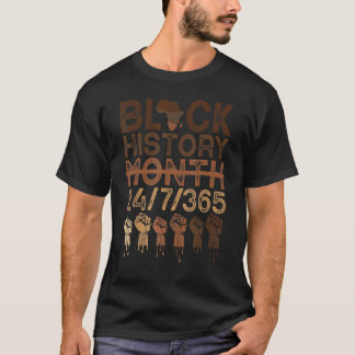Black History Month 2023 Black History 365 Melanin T-Shirt