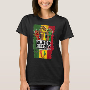 Black History Month 2023 Hand Strong African Ameri T-Shirt
