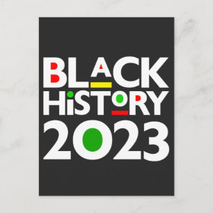 Black History Month 2023 Melanin Sista Bruh Love Postcard