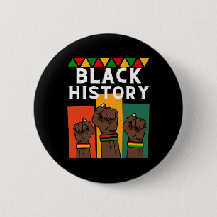 Black History Month 2025 African American For Man  6 Cm Round Badge