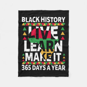 Black History Month 2025 Apparel  Fleece Blanket