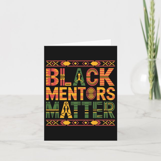 Black History Month 2025 Black Mentors Problem  Card (Front)