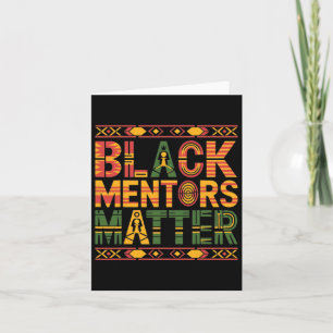 Black History Month 2025 Black Mentors Problem  Card