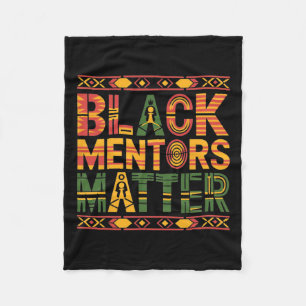 Black History Month 2025 Black Mentors Problem Fleece Blanket