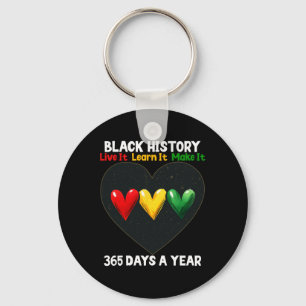 Black History Month 2025 Live It Learn It Make It Key Ring
