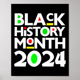 Black History Month 2025 Melanin African Pride Gir Poster