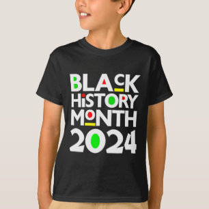 Black History Month 2025 Melanin African Pride Gir T-Shirt