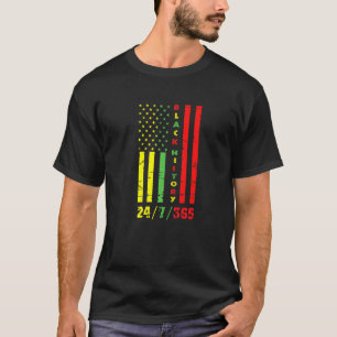 Black History Month 247365 African American Flag B T-Shirt