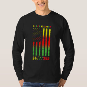 Black History Month 247365 African American Flag P T-Shirt