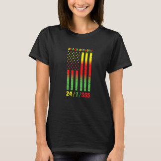 Black History Month 247365 African American Flag P T-Shirt