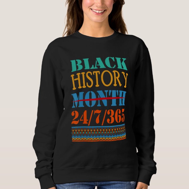 Black History Month 247365 African American Melani Sweatshirt (Front)