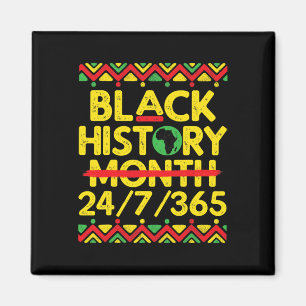 Black History Month 247365 African Melanin Black P Magnet