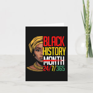 Black History Month 247365 African Melanin Pride A Card