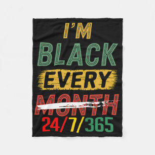 Black History Month 247365 African Melanin Pride A Fleece Blanket