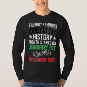 Black History Month 247365 All Year Long African C T-Shirt