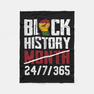 Black History Month 247365 Gifts African American  Fleece Blanket