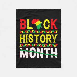 Black History Month 247365 Heritage Culture Black Fleece Blanket