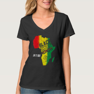 Black History Month 247365 Melanin 2022 T-Shirt
