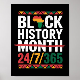 Black History Month 247365 Melanin Pride African A Poster
