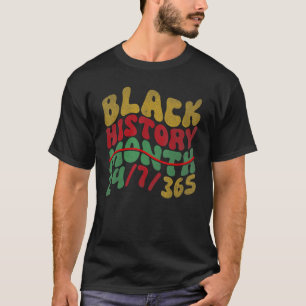 Black History Month 247365 Men Women Kids Groovy P T-Shirt