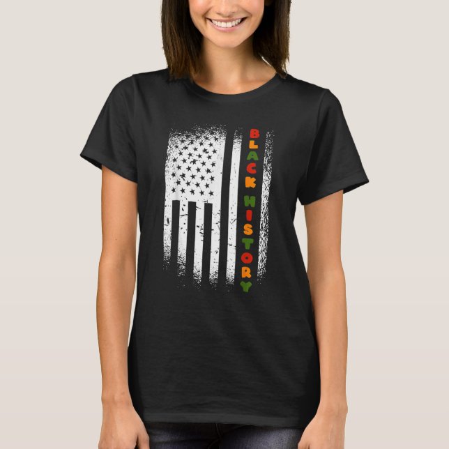 Black History Month 247365 Pride African American T-Shirt (Front)