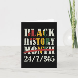 Black History Month 247365 With African Map Flag  Card