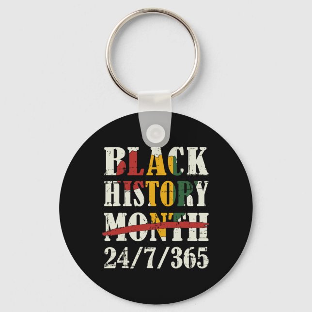 Black History Month 247365 With African Map Flag  Key Ring (Front)