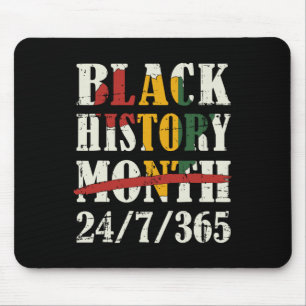 Black History Month 247365 With African Map Flag Mouse Pad