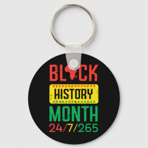 Black History Month 24 7 265 African Pride Men Wom Key Ring