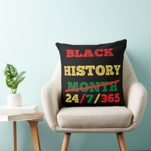 Black History Month 24/7/365 - Black History  Cushion