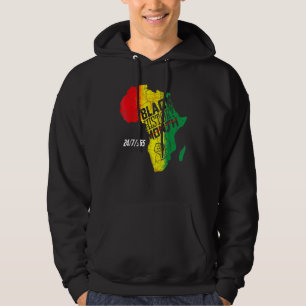 Black History Month 24 7 BHM African Pride Men Wom Hoodie