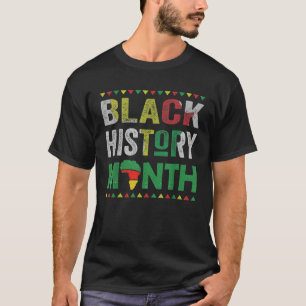 Black History Month 365 Special Patriotic Afro Ame T-Shirt