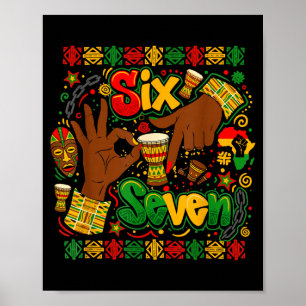 Black History Month 67 Six Seven Meme African Amer Poster