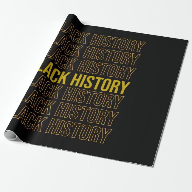 Black History Month (7) Wrapping Paper (Unrolled)