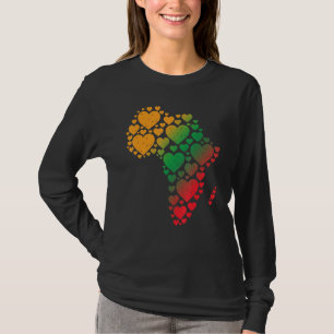 Black History Month Africa Map Black History Month T-Shirt