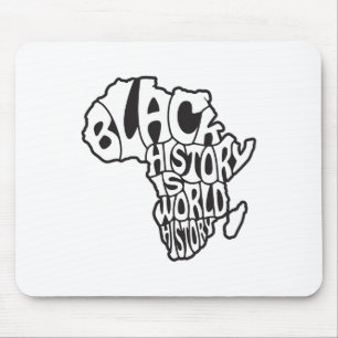 Black History Month Africa Map Design Educational Mouse Pad