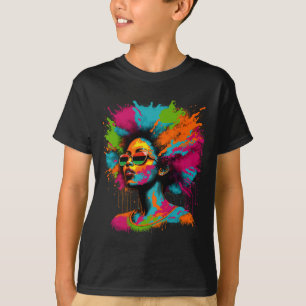 Black History Month African American Black Queen J T-Shirt